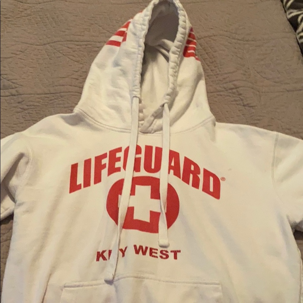 White lifeguard hoodie (key west)